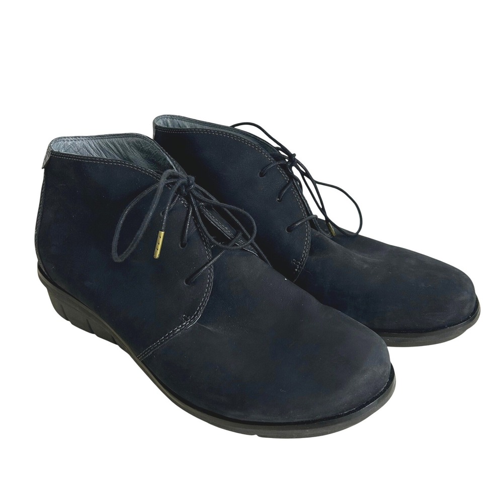 Dansko Joy Chukka Boots Women 41 Black Suede Comfort Walking gorpcore neutral